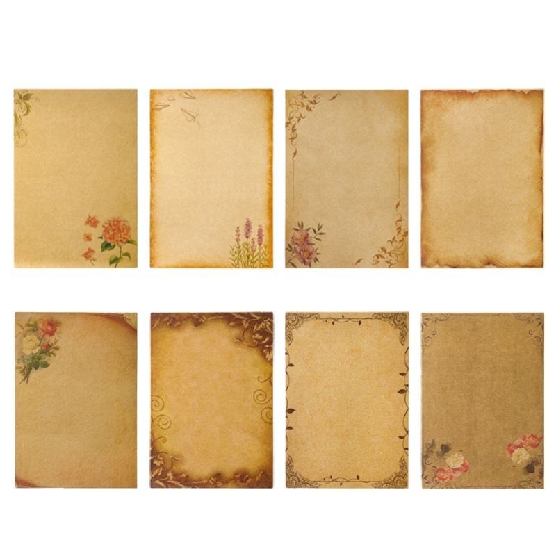 16 個ヴィンテージ筆記用紙古い羊皮紙デザインクラフト紙招待 - Ink Blotter Paper のレビューと価格