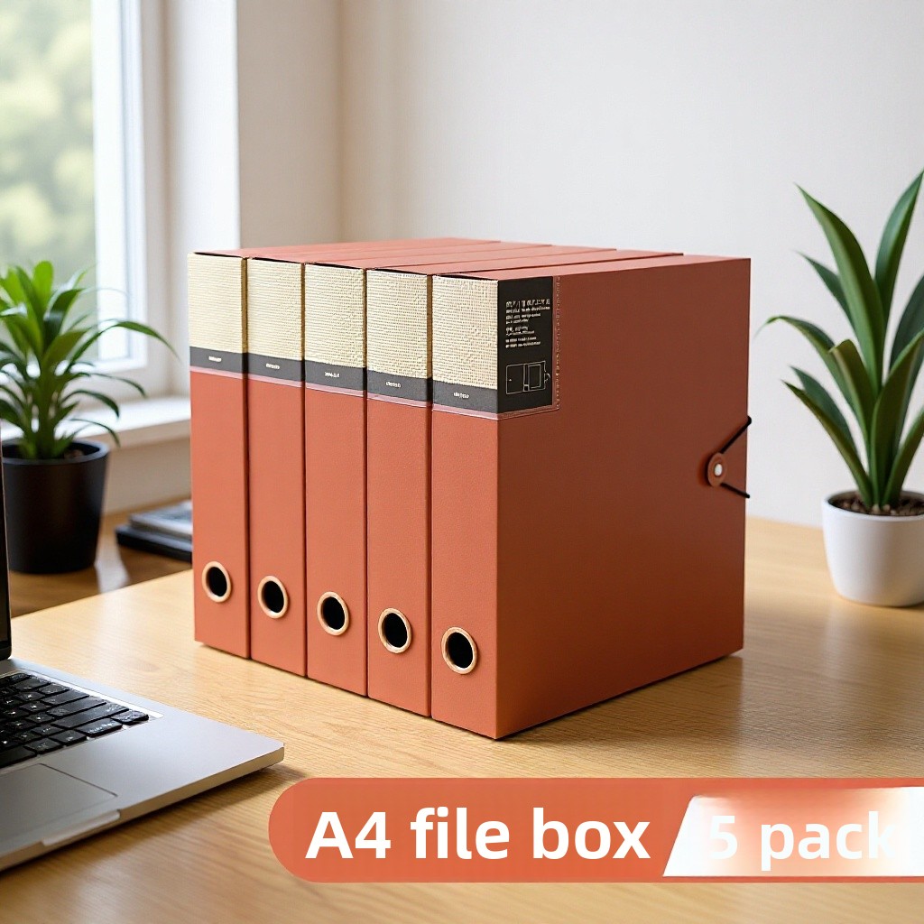 A4サイズの引き出し式アーカイブファイルボックス5個セット。 - Archive Box Set のレビューと価格